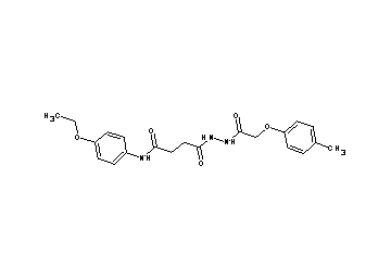N-(4-ethoxyphenyl)-4-{2-[(4-methylphenoxy)acetyl]hydrazino}-4-oxobutanamide