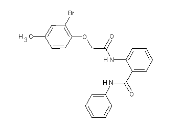 2-{[(2-bromo-4-methylphenoxy)acetyl]amino}-N-phenylbenzamide