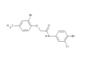 N-(4-bromo-3-chlorophenyl)-2-(2-bromo-4-methylphenoxy)acetamide