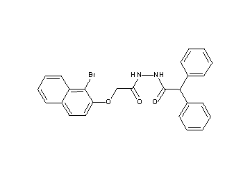 N'-{[(1-bromo-2-naphthyl)oxy]acetyl}-2,2-diphenylacetohydrazide