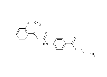 propyl 4-{[(2-methoxyphenoxy)acetyl]amino}benzoate