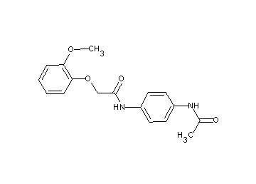 N-[4-(acetylamino)phenyl]-2-(2-methoxyphenoxy)acetamide