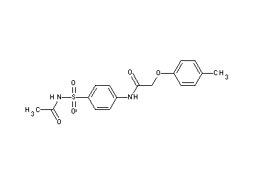 N-{4-[(acetylamino)sulfonyl]phenyl}-2-(4-methylphenoxy)acetamide
