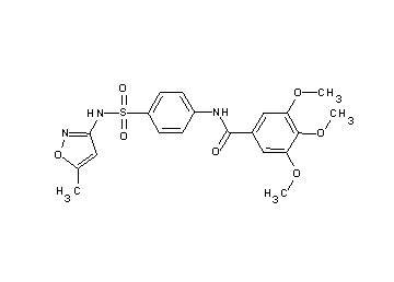 3,4,5-trimethoxy-N-(4-{[(5-methyl-3-isoxazolyl)amino]sulfonyl}phenyl)benzamide
