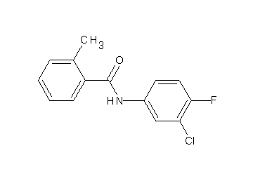 N-(3-chloro-4-fluorophenyl)-2-methylbenzamide