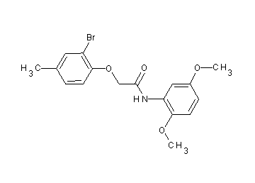 2-(2-bromo-4-methylphenoxy)-N-(2,5-dimethoxyphenyl)acetamide