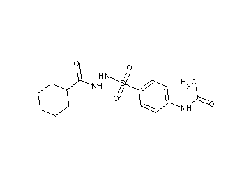 N-(4-{[2-(cyclohexylcarbonyl)hydrazino]sulfonyl}phenyl)acetamide