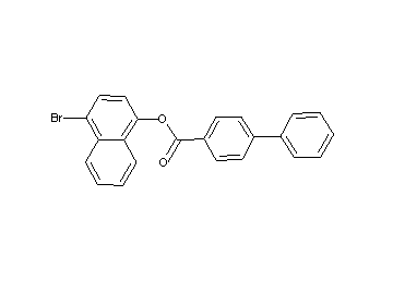 4-bromo-1-naphthyl 4-biphenylcarboxylate