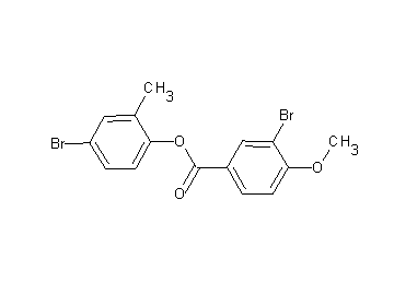 4-bromo-2-methylphenyl 3-bromo-4-methoxybenzoate