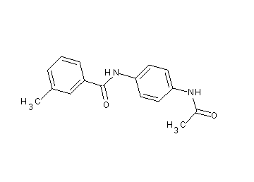 N-[4-(acetylamino)phenyl]-3-methylbenzamide