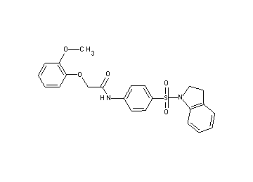 N-[4-(2,3-dihydro-1H-indol-1-ylsulfonyl)phenyl]-2-(2-methoxyphenoxy)acetamide