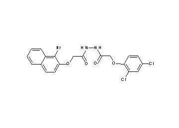2-[(1-bromo-2-naphthyl)oxy]-N'-[(2,4-dichlorophenoxy)acetyl]acetohydrazide