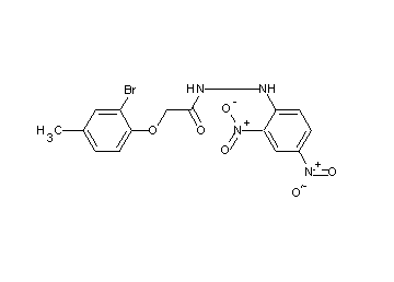2-(2-bromo-4-methylphenoxy)-N'-(2,4-dinitrophenyl)acetohydrazide