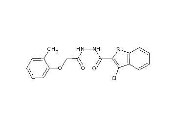 3-chloro-N'-[(2-methylphenoxy)acetyl]-1-benzothiophene-2-carbohydrazide