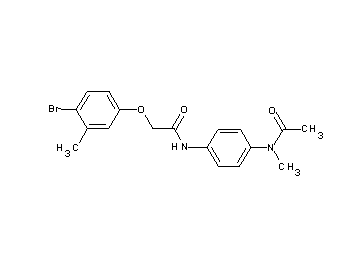 N-{4-[acetyl(methyl)amino]phenyl}-2-(4-bromo-3-methylphenoxy)acetamide
