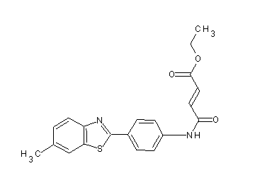 ethyl 4-{[4-(6-methyl-1,3-benzothiazol-2-yl)phenyl]amino}-4-oxo-2-butenoate
