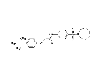 N-[4-(1-azepanylsulfonyl)phenyl]-2-(4-tert-butylphenoxy)acetamide
