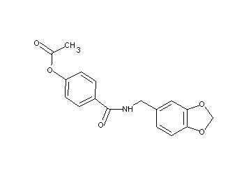 4-{[(1,3-benzodioxol-5-ylmethyl)amino]carbonyl}phenyl acetate