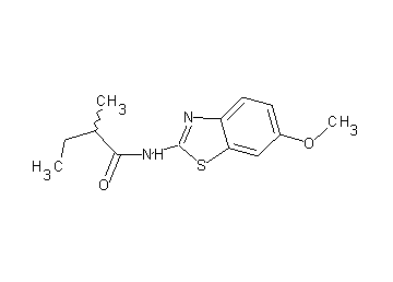 N-(6-methoxy-1,3-benzothiazol-2-yl)-2-methylbutanamide