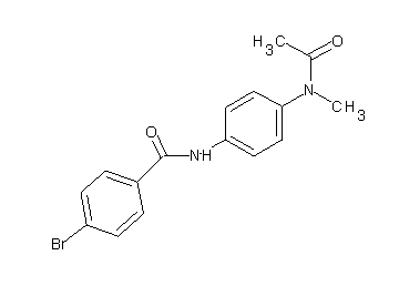 N-{4-[acetyl(methyl)amino]phenyl}-4-bromobenzamide