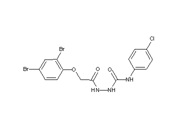 N-(4-chlorophenyl)-2-[(2,4-dibromophenoxy)acetyl]hydrazinecarboxamide