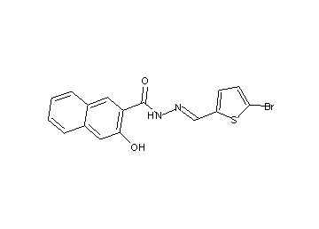 N'-[(5-bromo-2-thienyl)methylene]-3-hydroxy-2-naphthohydrazide - Click Image to Close