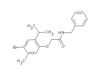 N-benzyl-2-(4-bromo-2-isopropyl-5-methylphenoxy)acetamide