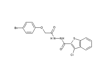 N'-[(4-bromophenoxy)acetyl]-3-chloro-1-benzothiophene-2-carbohydrazide