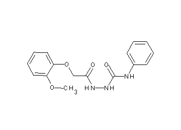 2-[(2-methoxyphenoxy)acetyl]-N-phenylhydrazinecarboxamide