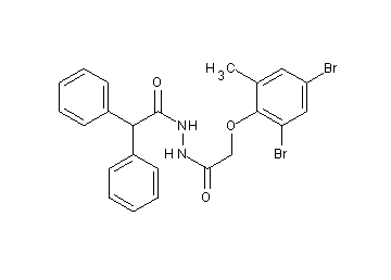 N'-[(2,4-dibromo-6-methylphenoxy)acetyl]-2,2-diphenylacetohydrazide