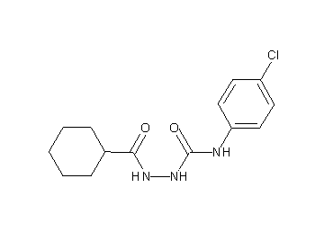 N-(4-chlorophenyl)-2-(cyclohexylcarbonyl)hydrazinecarboxamide
