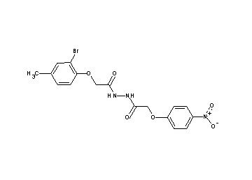 2-(2-bromo-4-methylphenoxy)-N'-[(4-nitrophenoxy)acetyl]acetohydrazide
