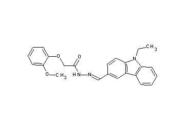 N'-[(9-ethyl-9H-carbazol-3-yl)methylene]-2-(2-methoxyphenoxy)acetohydrazide