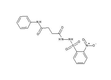 4-{2-[(2-nitrophenyl)sulfonyl]hydrazino}-4-oxo-N-phenylbutanamide