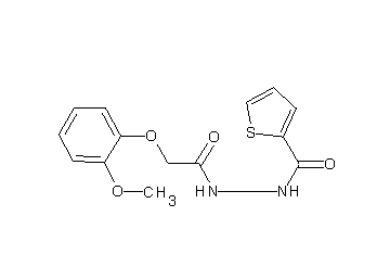 N'-[2-(2-methoxyphenoxy)acetyl]-2-thiophenecarbohydrazide