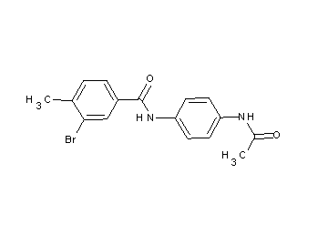 N-[4-(acetylamino)phenyl]-3-bromo-4-methylbenzamide