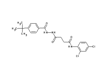 4-[2-(4-tert-butylbenzoyl)hydrazino]-N-(2,4-dichlorophenyl)-4-oxobutanamide