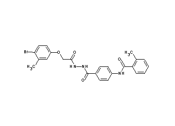 N-[4-({2-[(4-bromo-3-methylphenoxy)acetyl]hydrazino}carbonyl)phenyl]-2-methylbenzamide