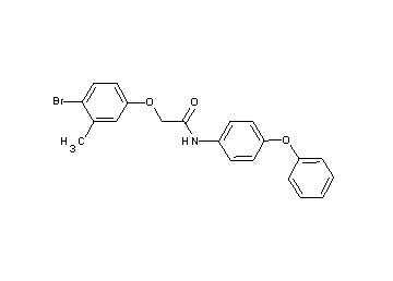 2-(4-bromo-3-methylphenoxy)-N-(4-phenoxyphenyl)acetamide