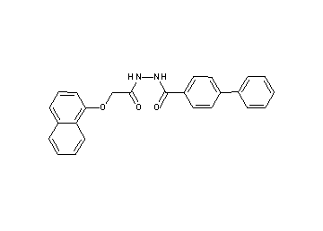 N'-[2-(1-naphthyloxy)acetyl]-4-biphenylcarbohydrazide
