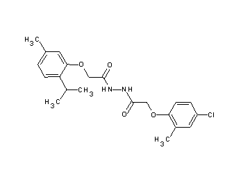 2-(4-chloro-2-methylphenoxy)-N'-[(2-isopropyl-5-methylphenoxy)acetyl]acetohydrazide