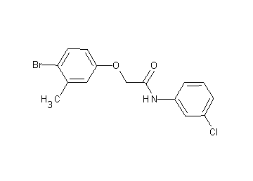 2-(4-bromo-3-methylphenoxy)-N-(3-chlorophenyl)acetamide