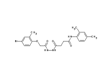 4-{2-[(4-bromo-2-methylphenoxy)acetyl]hydrazino}-N-(2,4-dimethylphenyl)-4-oxobutanamide