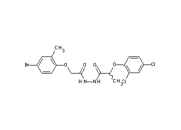 N'-[(4-bromo-2-methylphenoxy)acetyl]-2-(2,4-dichlorophenoxy)propanohydrazide