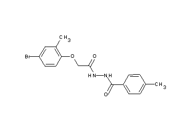 N'-[(4-bromo-2-methylphenoxy)acetyl]-4-methylbenzohydrazide