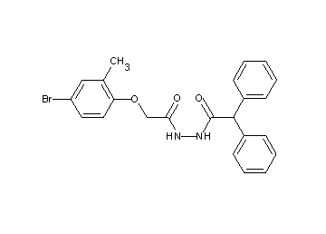 N'-[(4-bromo-2-methylphenoxy)acetyl]-2,2-diphenylacetohydrazide