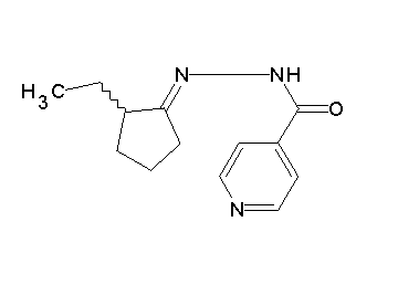 N'-(2-ethylcyclopentylidene)isonicotinohydrazide