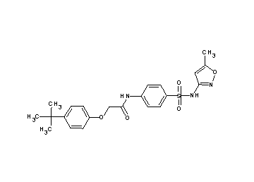2-(4-tert-butylphenoxy)-N-(4-{[(5-methyl-3-isoxazolyl)amino]sulfonyl}phenyl)acetamide