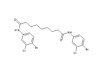 N,N'-bis(4-bromo-3-chlorophenyl)nonanediamide