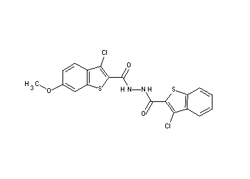 3-chloro-N'-[(3-chloro-1-benzothien-2-yl)carbonyl]-6-methoxy-1-benzothiophene-2-carbohydrazide